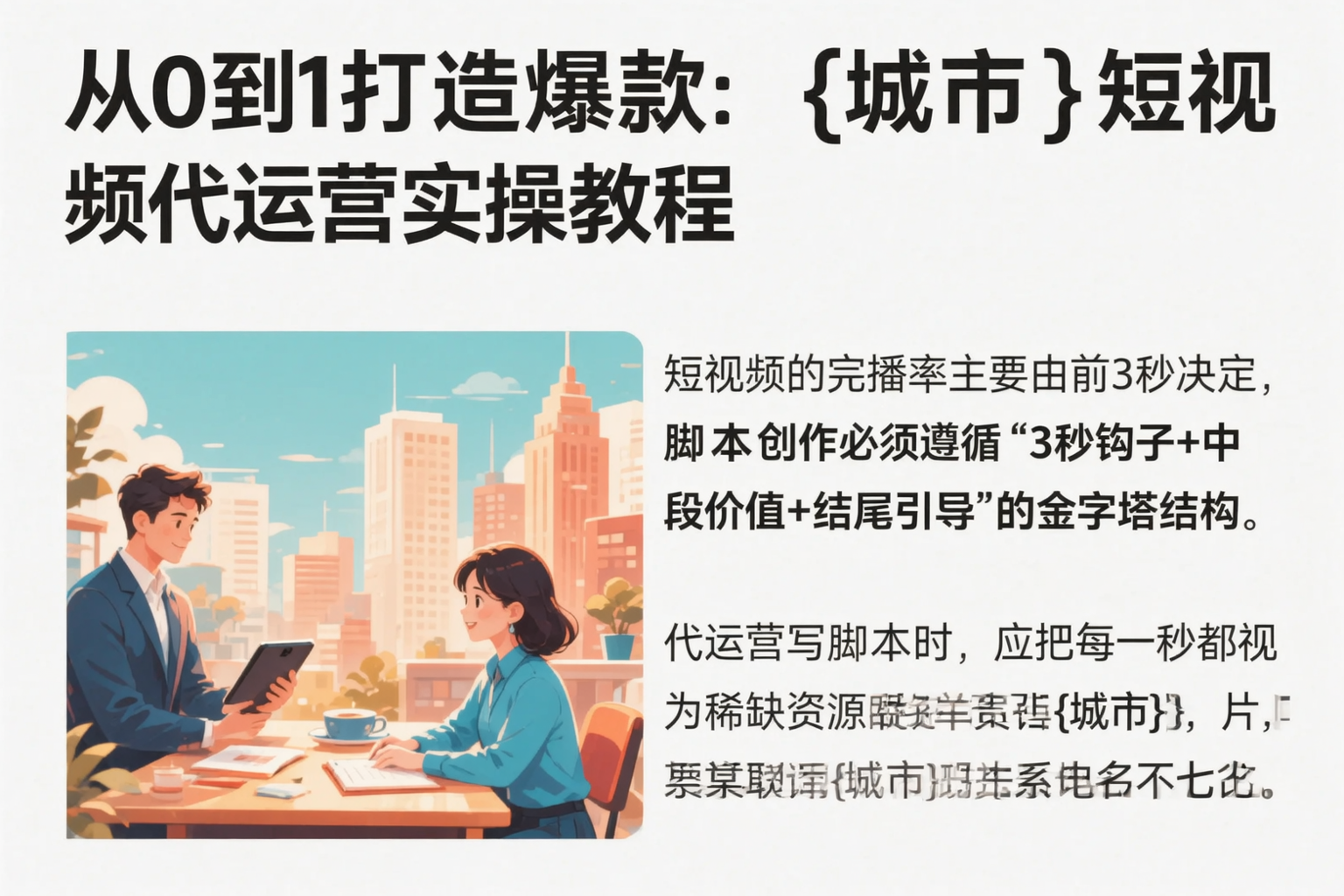 从0到1打造爆款:洛阳短视频代运营实操教程