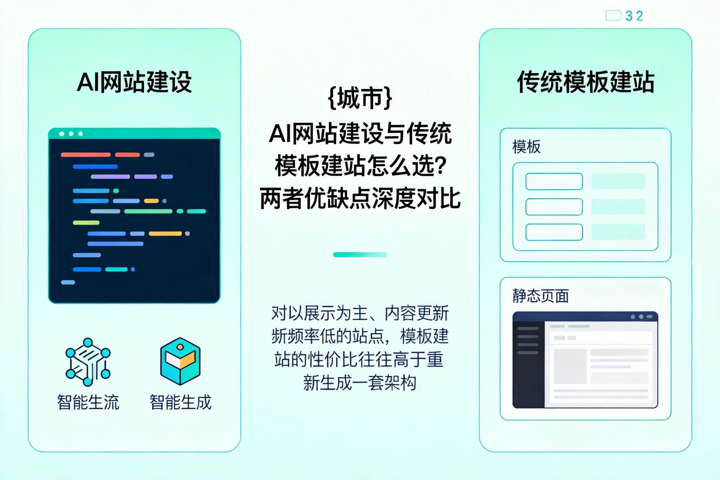 洛阳AI网站建设与传统模板建站怎么选？两者优缺点深度对比