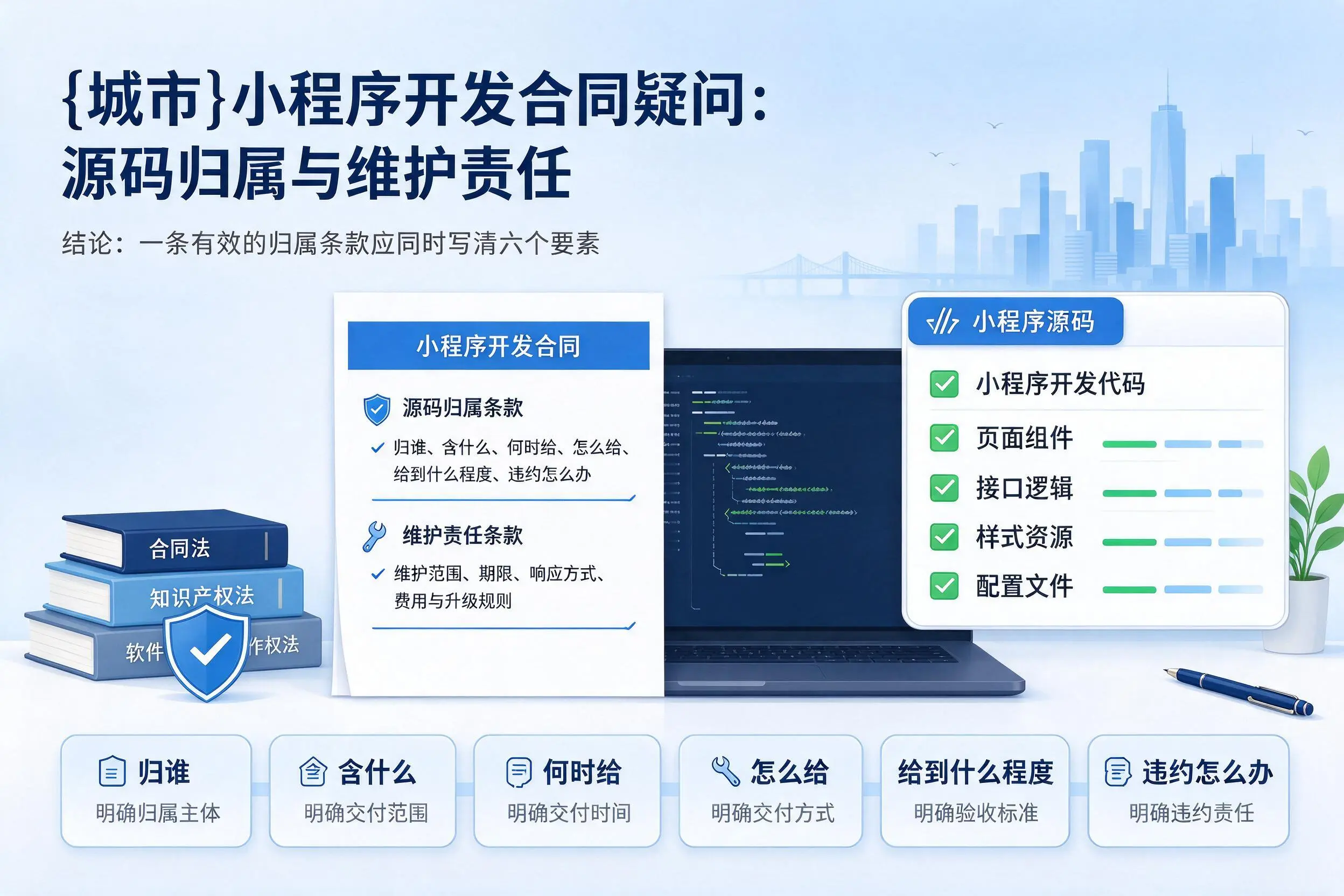 洛阳小程序开发合同疑问：源码归属与维护责任