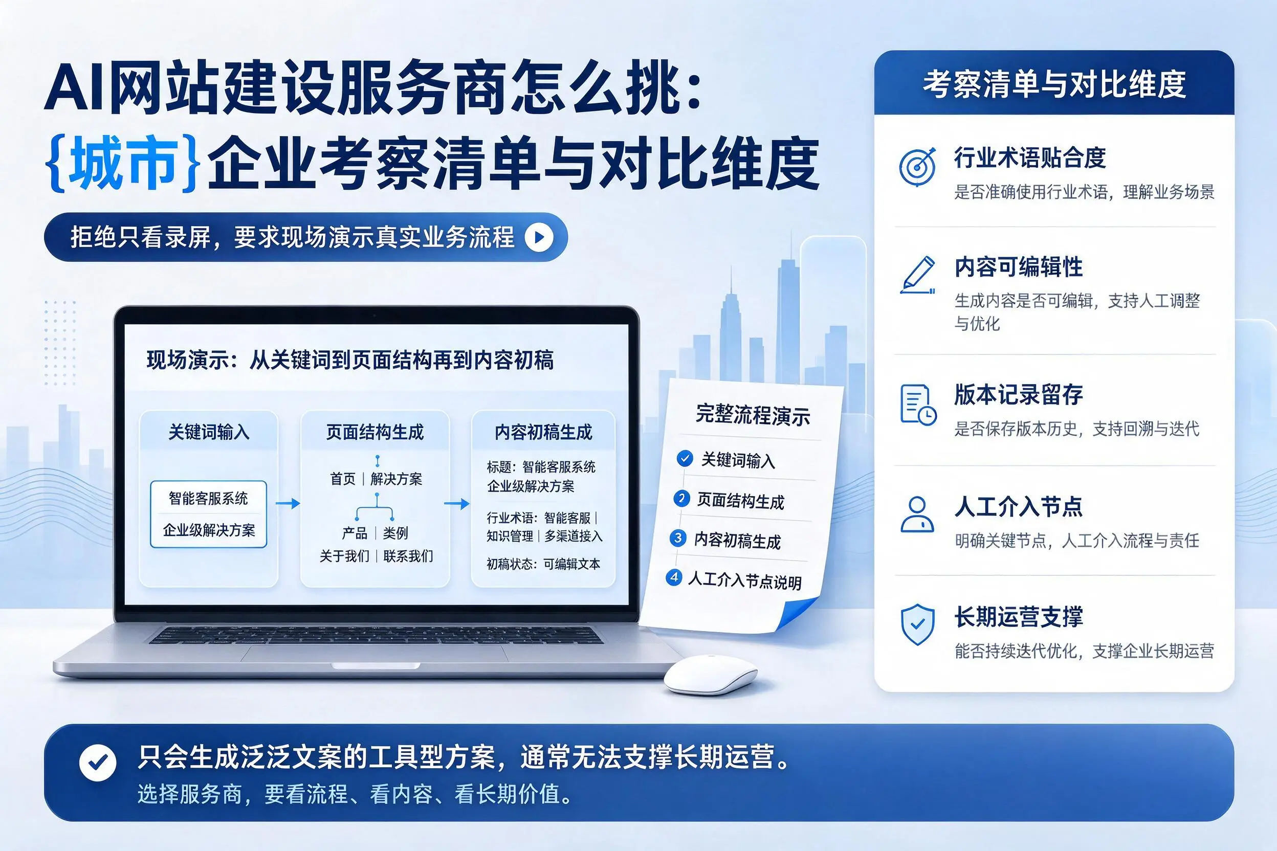 AI网站建设服务商怎么挑：洛阳企业考察清单与对比维度